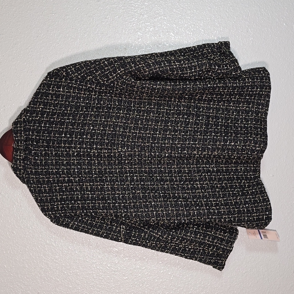 Nanette Lapore Women's Black Tweed Jacket Size XL - Picture 8 of 10